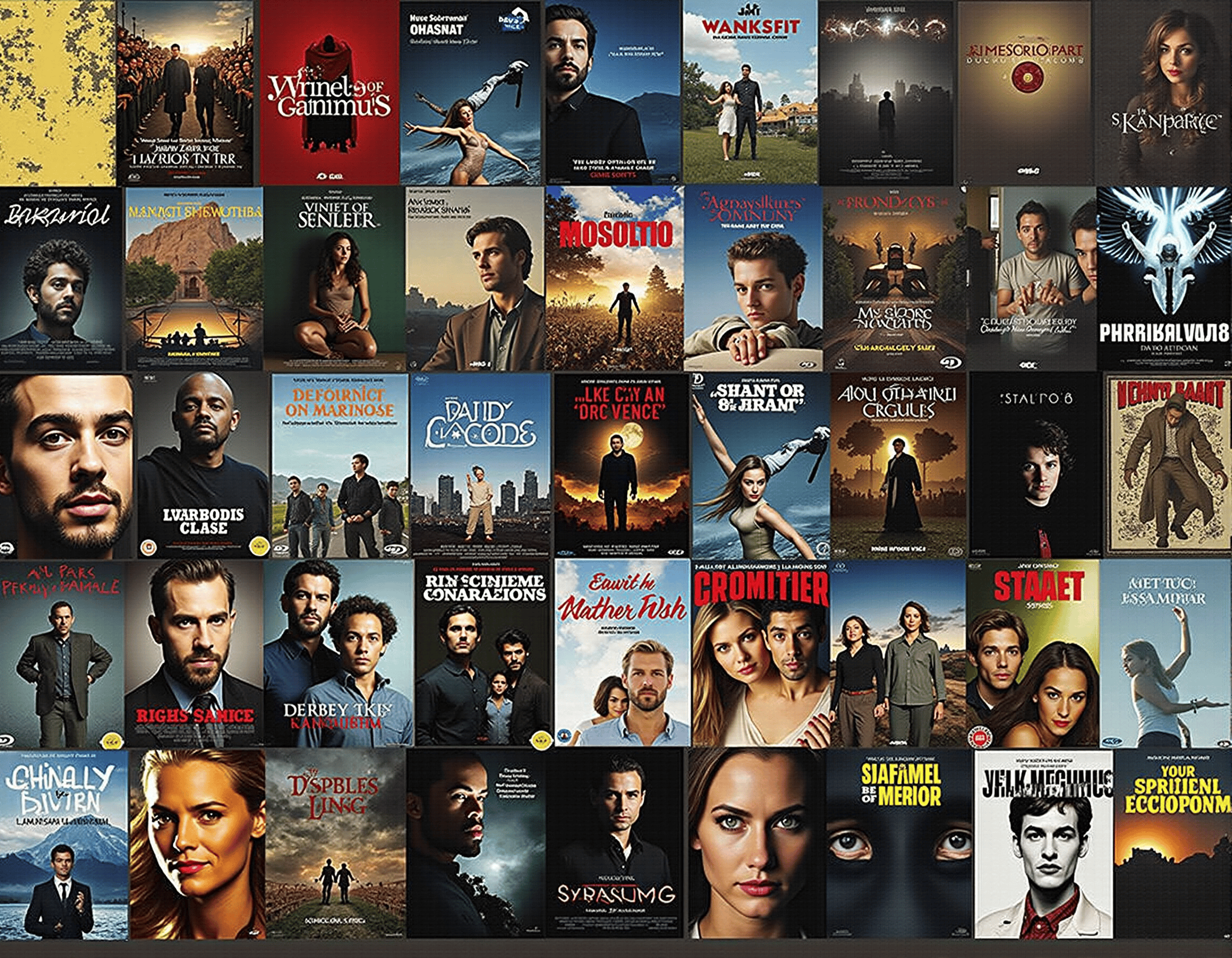 Symbolbild mit Filmcovers - KI generiert (Flux)